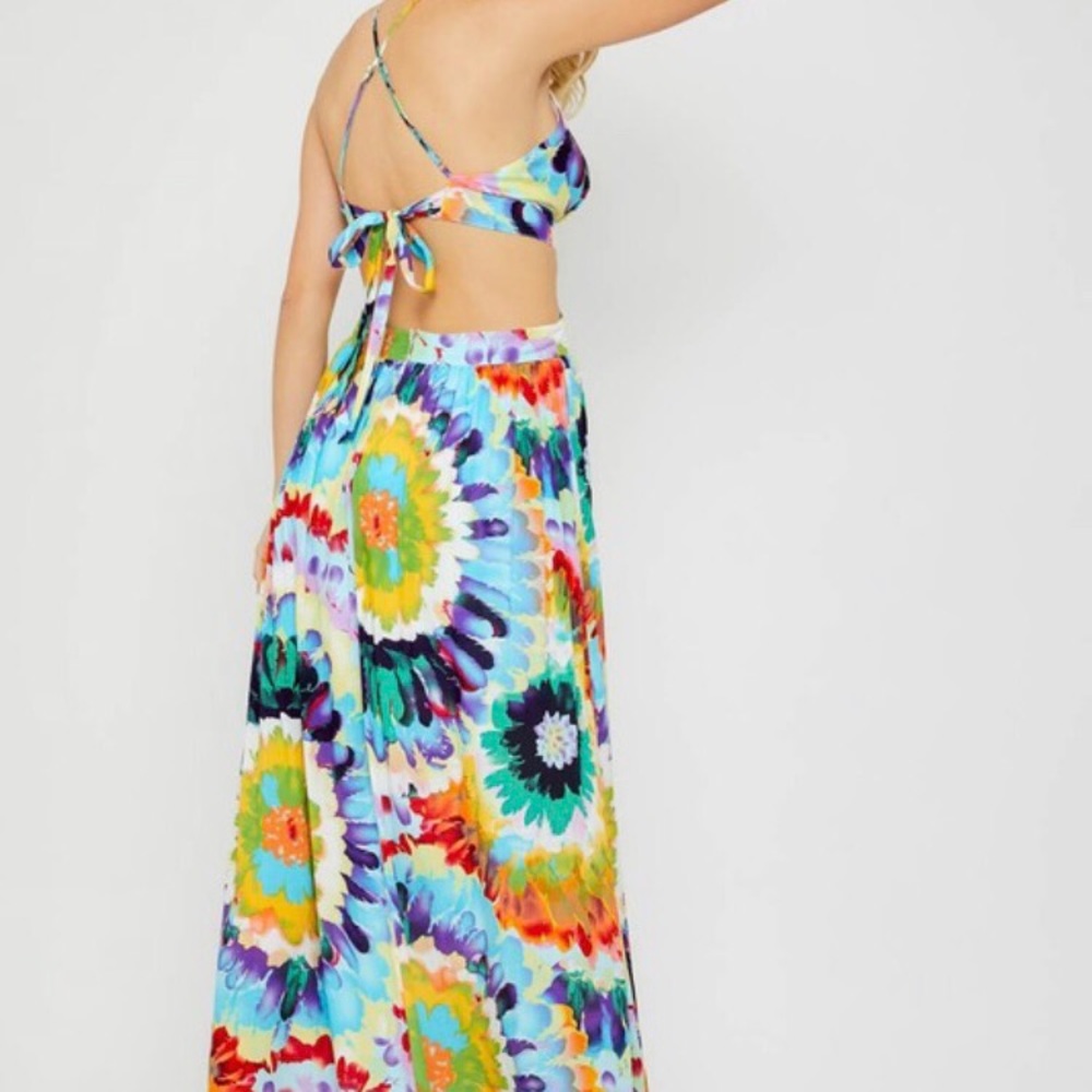 Rainbow Tie Dye Dress